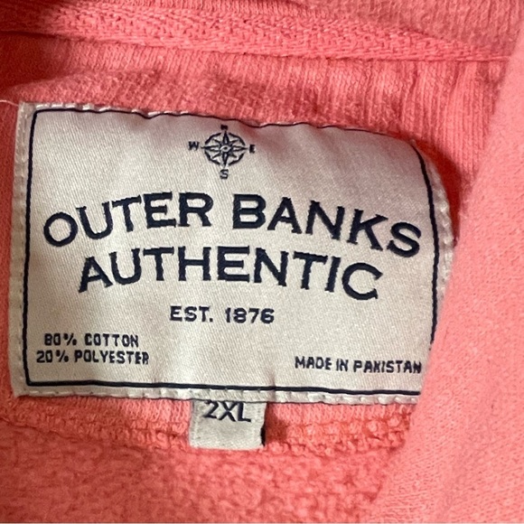 Vintage Embroidered Outer Banks Oversized Hoodie - Picture 3 of 6